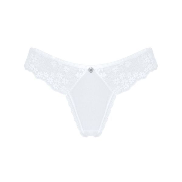 Напівпрозорі трусики Obsessive Heavenlly panties XL 2XL, відкриті сідниці SO8169 фото