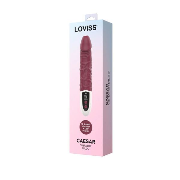 Фалоімітатор з вібрацією Loviss Caeser Vibrator Dildo, реалістичний, 12 режимів SX3996 фото