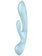 Двосторонній вібратор-кролик Satisfyer Triple Oh Light Blue
