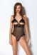 Еротичне боді Passion DOLLY BODY, XXL XXXL, black, з відкритими чашками SO9702 фото 5