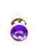 Анальна пробка Boys of Toys Jewellery Gold Long Plug Purple 62530064-00070 фото 4
