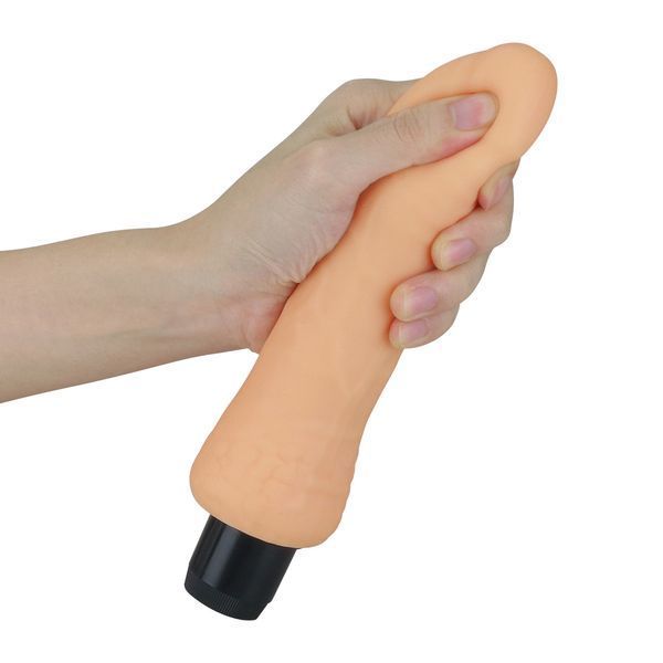 Реалістичний фалоімітатор з вібрацією LoveToy Xtreme Feel Vibrator Flesh 8" 6452LV1002 фото