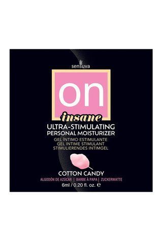 Пробник збуджувального лубриканта на гібридній основі Sensuva Ultra-Stimulating On Insane Cotton Candy (6 мл) SO7840 фото