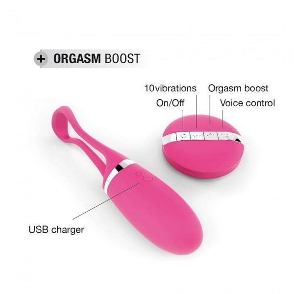 Віброяйце Dorcel Secret Delight Magenta з пультом ДК, з турборежимом і голосовим керуванням SO3078 фото