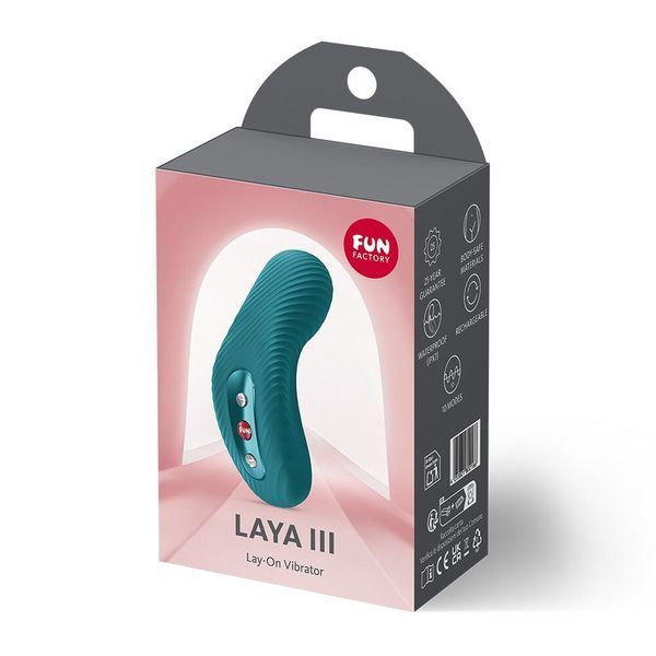Накладний вібратор Fun Factory LAYA III Bottle Green, ефект постукування пальцем SX3698 фото