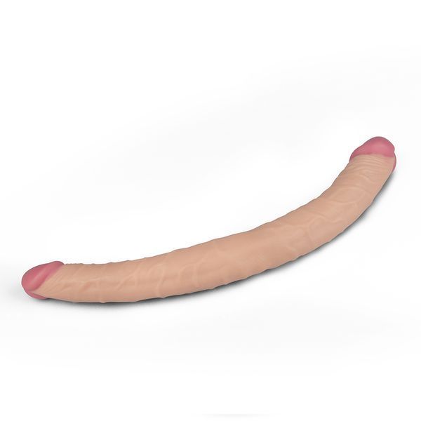 Двосторонній фалоімітатор LoveToy King-Sized Realistic Ladykiller Tapered Double 14" 6452LV2214 фото