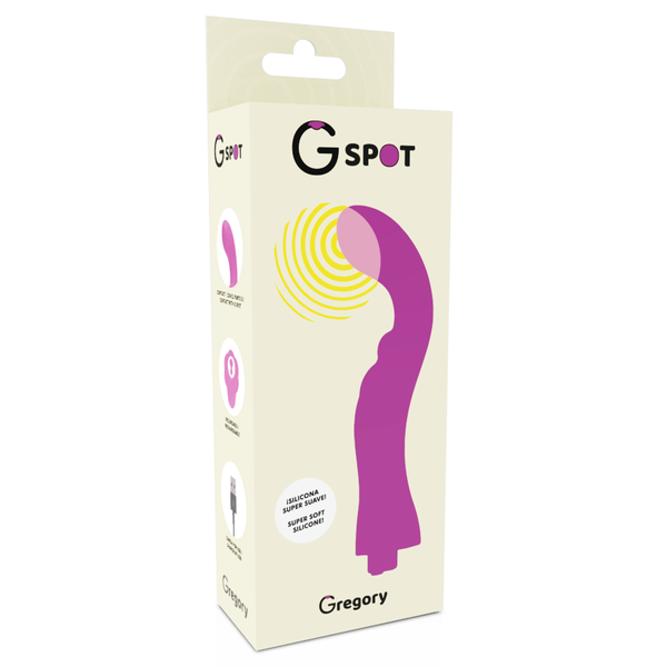 Вібратор для точки G GREGORY G-SPOT, фіолетовий GS907419 фото