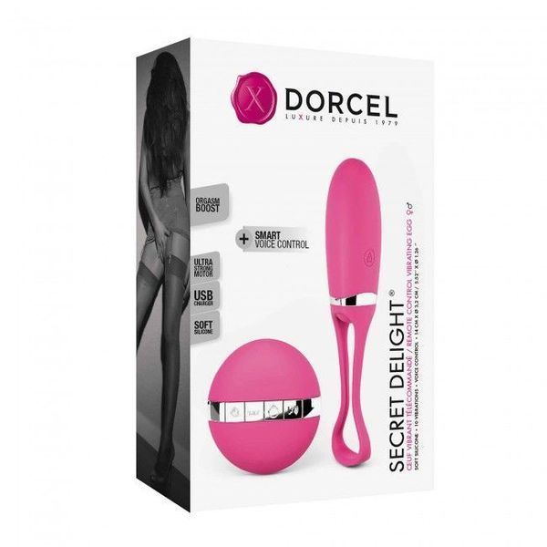 Віброяйце Dorcel Secret Delight Magenta з пультом ДК, з турборежимом і голосовим керуванням SO3078 фото
