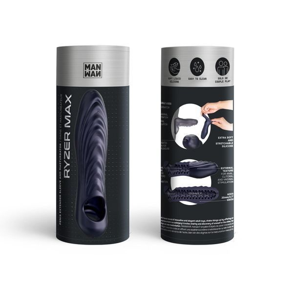 Насадка на член Manwan RYZER MAX - Black Plum SX4041 фото