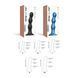 Насадка для страпона Strap-On-Me Dildo Plug Balls Black SO8991 фото 5