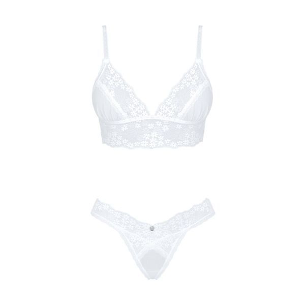 Еротичний комплект Obsessive Heavenlly 2-pcs set XL 2XL, бюстгальтер і танга SO8172 фото