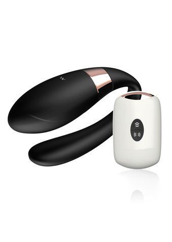 Вібратор для пар - V-Vibe Black, USB, 7 Function, Remote Control 62530062-00003 фото