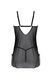 Пеньюар Passion DROSERA CHEMISE black, XXL XXXL, мереживний ліф зі стрепами, трусики в комплекті SX0474 фото 4