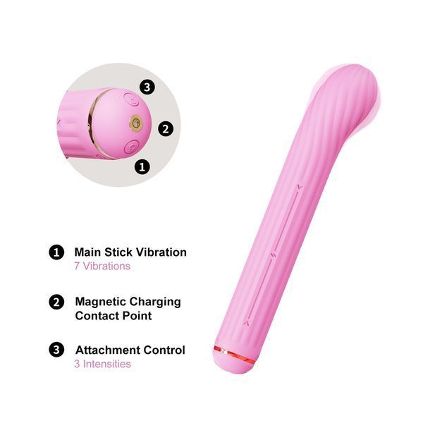 Вібратор Otouch Magic Stick S1 Plus - Pink SO9437 фото