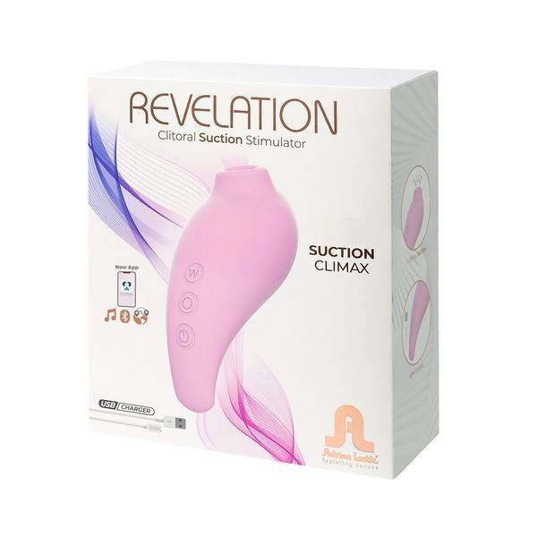 Вакуумний смарт-стимулятор Adrien Lastic Revelation Pink, режим Boost, керування через застосунок SO8533 фото