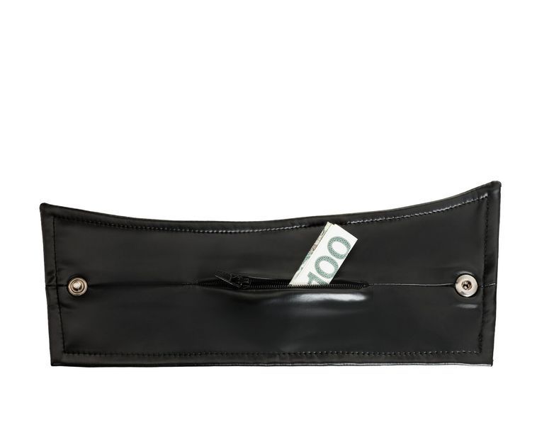 Чоловічі браслети з потайним гаманцем Noir Handmade H075, пара, під латекс, потайна блискавка SX0388 фото