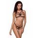 Трусики стрінги зі стреп Passion Exclusive ARMANDA THONG XXL XXXL, black PS26805 фото 1