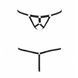 Трусики стрінги зі стреп Passion Exclusive ARMANDA THONG XXL XXXL, black PS26805 фото 5