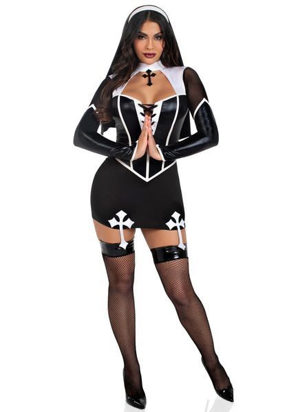 Костюм черниці Leg Avenue Holy Hottie Dress SX2792 фото