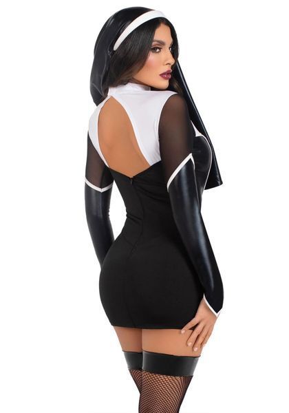 Костюм черниці Leg Avenue Holy Hottie Dress SX2792 фото