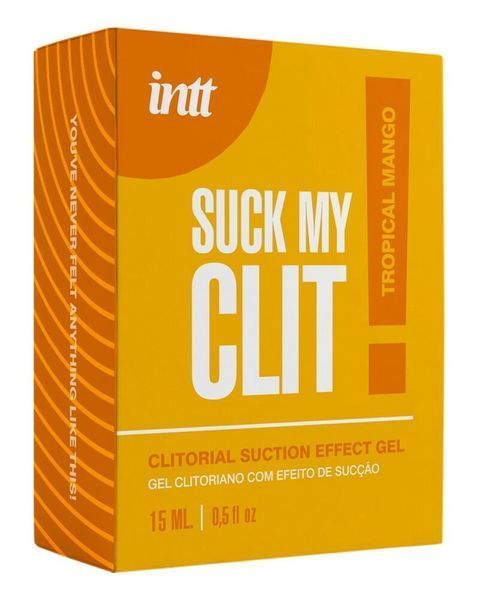 Смоктайзер для клітора Intt Suck My Clit Tropical Mango (15 мл), манго, гель з ефектом посмоктування SX4003 фото