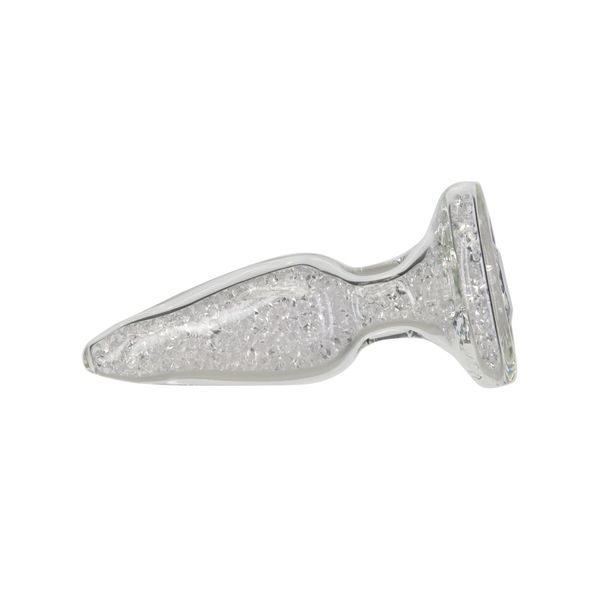Скляна анальна пробка Pillow Talk Fancy Luxurious Glass Anal Plug, 3,1 см, віброкуля в подарунок SO6833 фото
