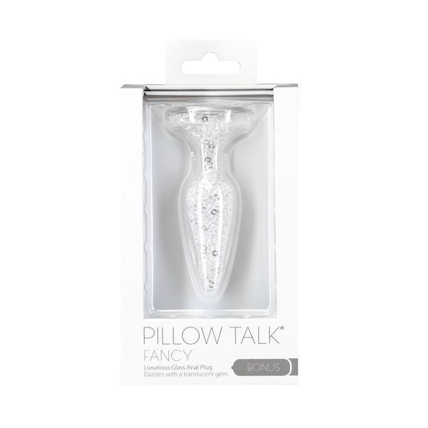 Скляна анальна пробка Pillow Talk Fancy Luxurious Glass Anal Plug, 3,1 см, віброкуля в подарунок SO6833 фото