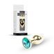 Анальна пробка Boys of Toys Jewellery Gold Plug Green 62530064-00024 фото 1