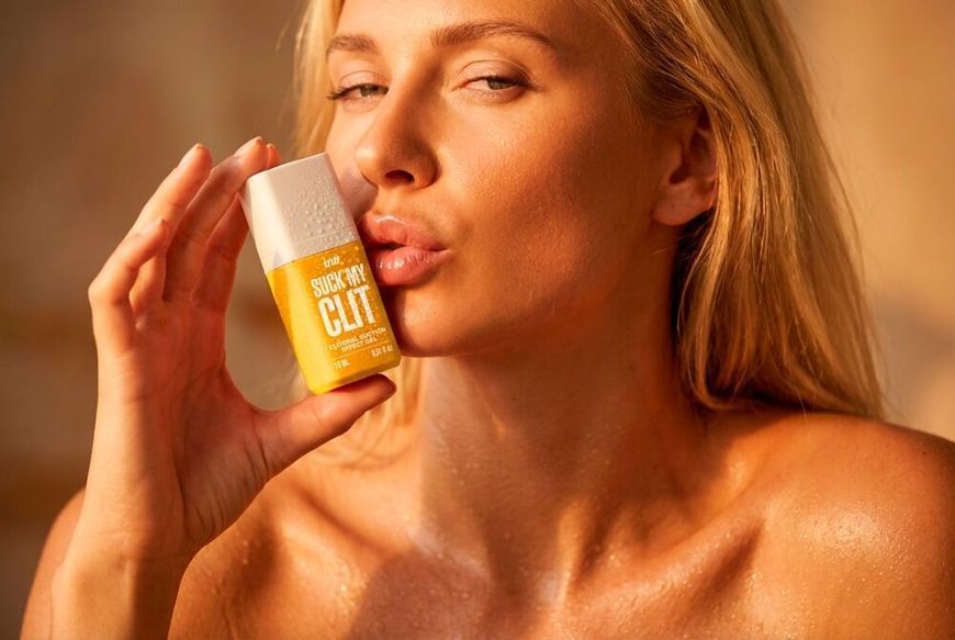 Смоктайзер для клітора Intt Suck My Clit Tropical Mango (15 мл), манго, гель з ефектом посмоктування SX4003 фото