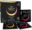 Презервативи SKYN Cocktail Club 3 шт, смаки Pina Colada, Cherry Sunrise та Passion Daiquiri SX2544 фото