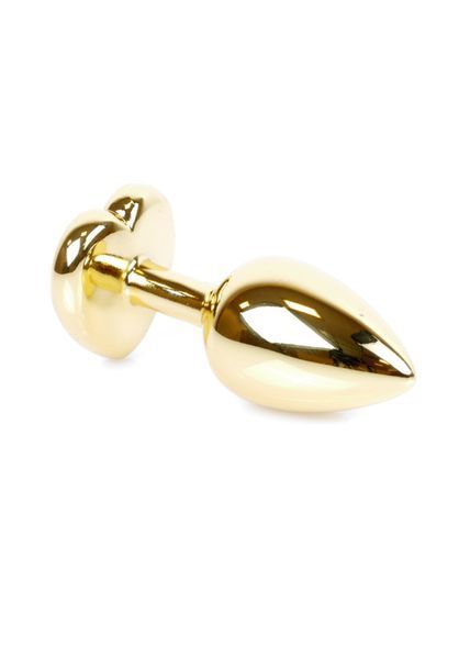 Анальна пробка Boys of Toys Jewellery Gold Heart Plug Light Blue 62530064-00040 фото