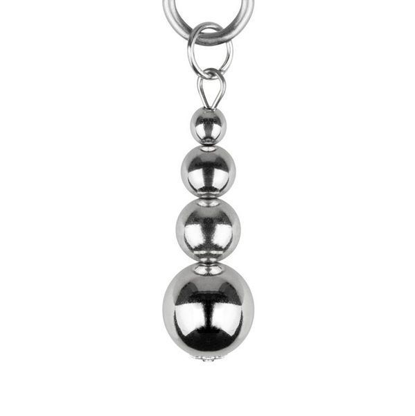 Затискачі для сосків Bedroom Fantasies: Nipple Clamps with Beaded Chain - Silver SX2209 фото