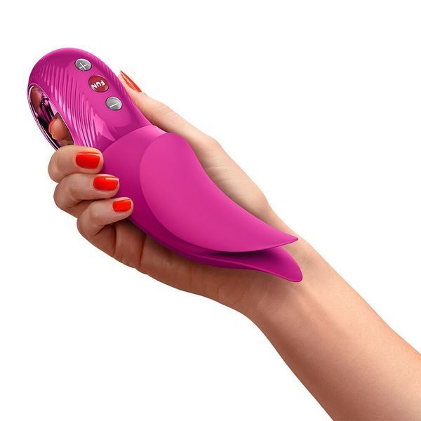 Вібратор для клітора Fun Factory VOLTA Magenta, гнучкий подвійний кінчик SX4241 фото