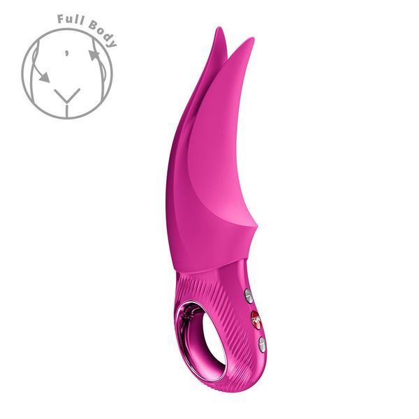 Вібратор для клітора Fun Factory VOLTA Magenta, гнучкий подвійний кінчик SX4241 фото