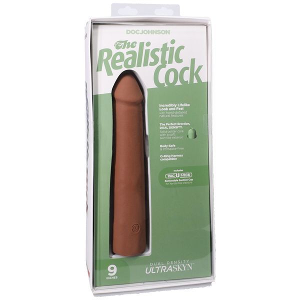 Фалоімітатор Doc Johnson The Realistic Cock ULTRASKYN - 9 Inch Caramel SX4477 фото