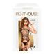 Бодістокінг з фрактальним візерунком та імітацією панчіх Penthouse - Fatal Look Black XL SO4404 фото 3
