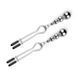 Затискачі для сосків Bedroom Fantasies: Nipple Clamps with Beaded Chain - Silver SX2209 фото 4