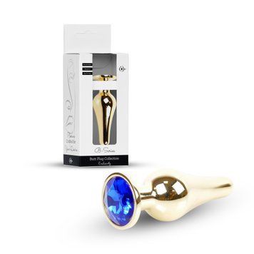 Анальна пробка Boys of Toys Jewellery Gold Long Plug Dark Blue 62530064-00068 фото