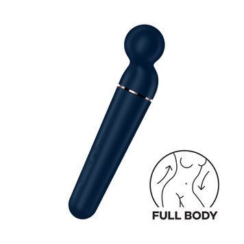 Вібромасажер Satisfyer Planet Wand-er Blue Rosegold, дуже потужний, бездротовий SO8783 фото