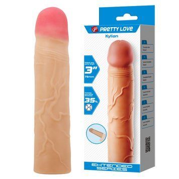 Насадка на член Pretty Love Kylian Penis Extender +3" Flesh 6603BI-026257 фото
