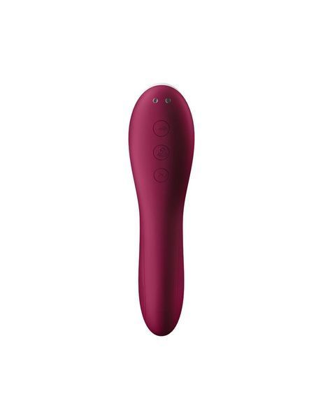 Вакуумний стимулятор із вібрацією Satisfyer Dual Crush Wine Red SO6088 фото