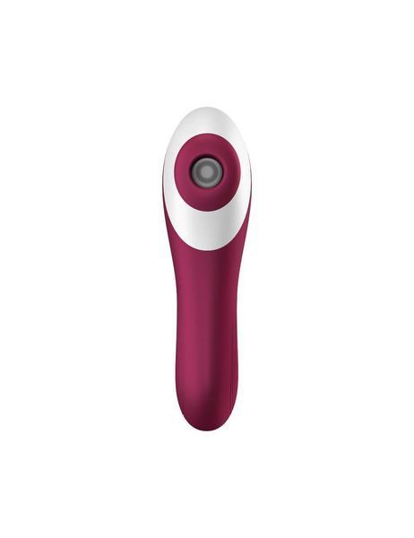 Вакуумний стимулятор із вібрацією Satisfyer Dual Crush Wine Red SO6088 фото