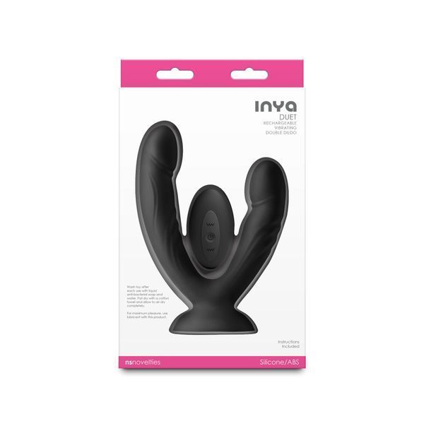 Подвійний ділдо з вібрацією NS Novelties INYA - Duet - Black SX4339 фото