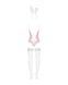 Еротичний костюм зайчика Obsessive Bunny Suit 4 pcs Costume Pink, розмір S/M SO7254 фото 6