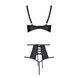 Комплект білизни Passion TASMINA SET XXL XXXL black, ліф, високі трусики з корсетом ззаду SO8491 фото 4
