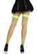 Панчохи у велику сітку Leg Avenue Fence Net Thigh Highs Neon Green, one size SX2795 фото 2