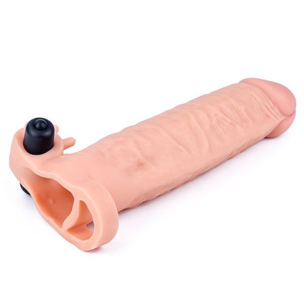 Насадка на член Lovetoy Pleasure X-Tender Vibrating Penis Sleeve Add 2" Flesh 6452LV1064-9 фото