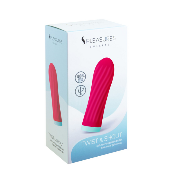 Віброкуля S Pleasures Bullets Twist & Shout Cerise, яскраво-рожева SX1605 фото