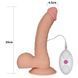 Реалістичний фалоімітатор з вібрацією LoveToy The Ultra Soft Dude Vibrating 8.8" 6452LV1094 фото 5