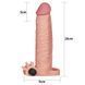 Насадка на член Lovetoy Pleasure X-Tender Vibrating Penis Sleeve Add 2" Flesh 6452LV1064-9 фото 2